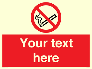 Custom No E-cigarettes / Vaping Sign